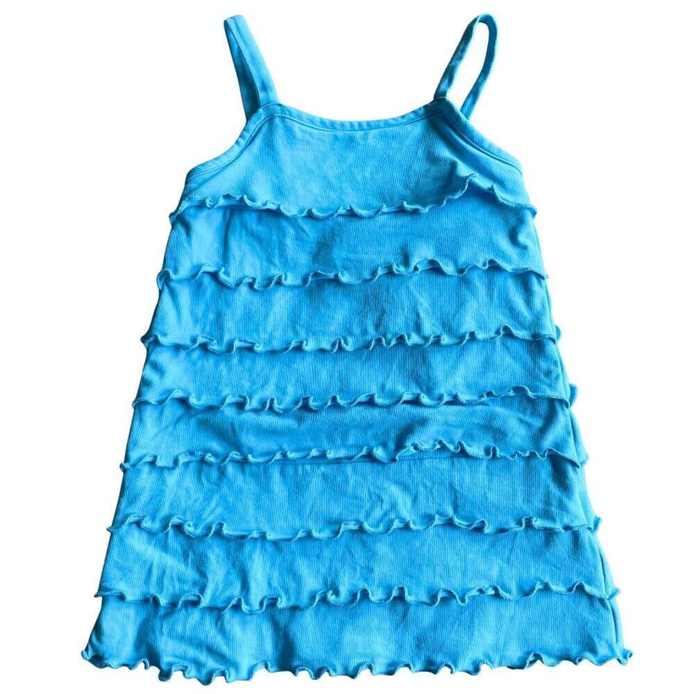 Hanna Andersson Wavelets Ruffle Sundress, Blue Pool - Size‎ 80 (18-24 Months)